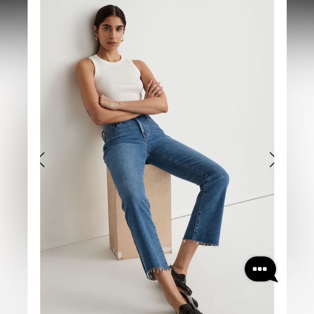 Madewell Petite Kick Out Crop